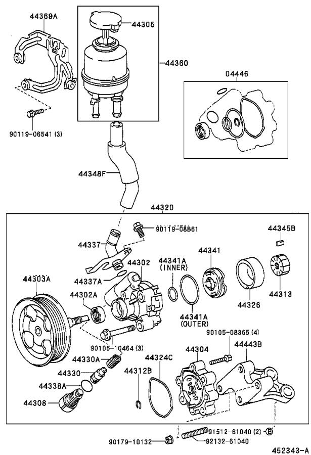 Lexus Gx Ring O For Pump Housing Rear Suspension Steering