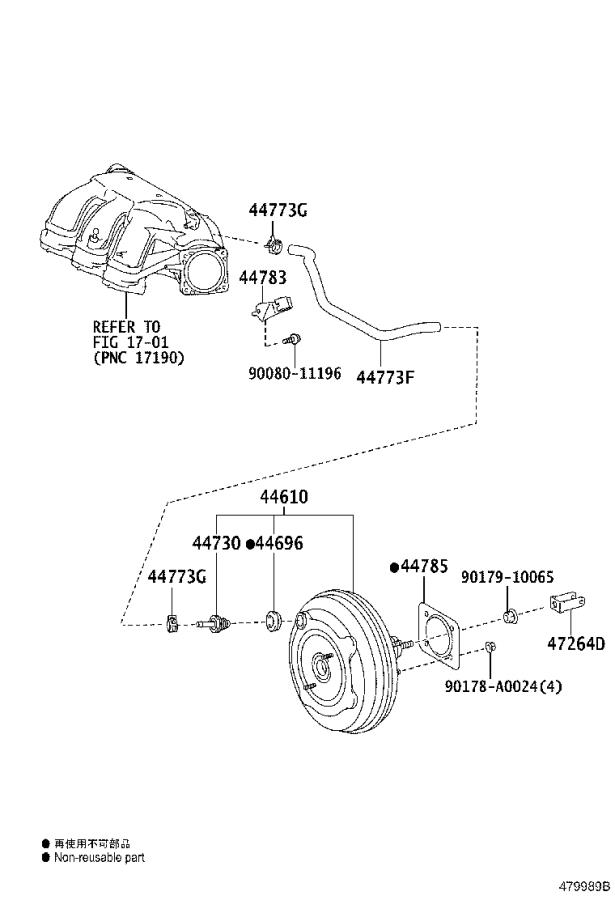 Lexus Rx Power Brake Booster Vacuum Hose Clamp Brakes