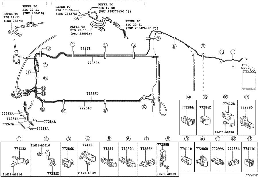 Lexus Plate Sub Assembly Fuel Suction Tube Tank Interior Body