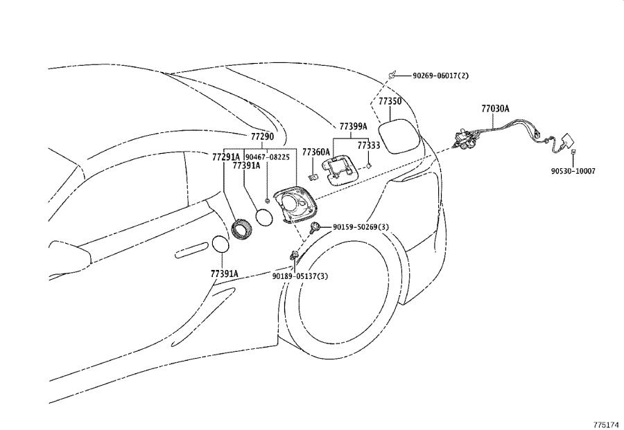 Lexus Gs H Tube Sub Assembly Fuel Tank Main Charcoal