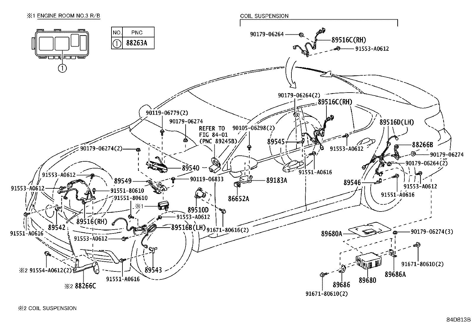 Lexus Rx H Abs Wheel Speed Sensor Left Rear Electrical