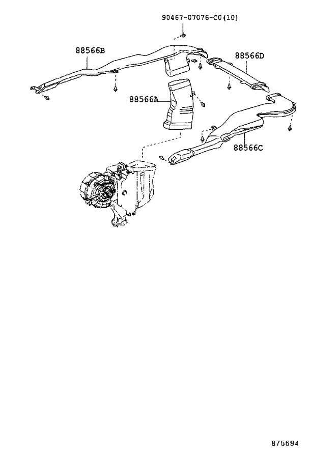 Lexus Gx Thermistor Cooler Cooler Room Temp Sensor