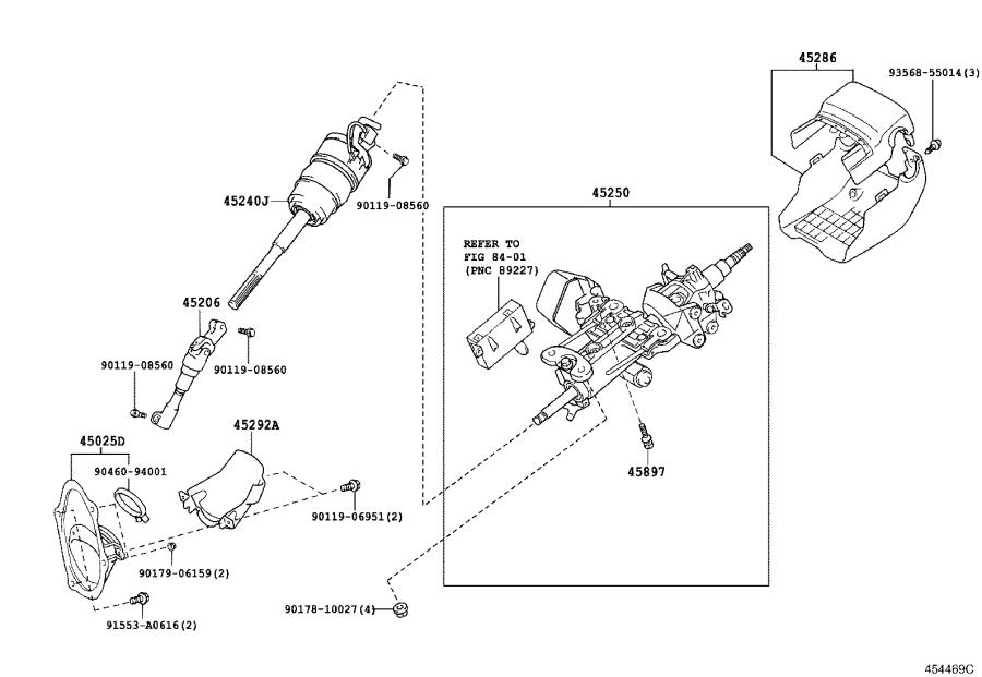 2010 Lexus LX 570 Steering Column. Brakes, Suspension - 4581030210 ...