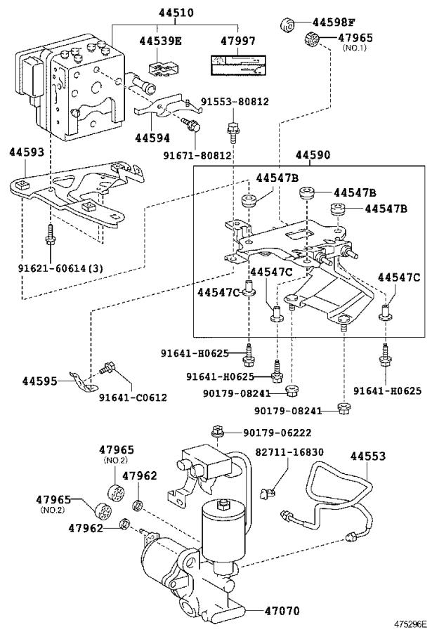 2017 Lexus LS 460 Actuator assembly, brake. Brakes, suspension 4405050110 Genuine Lexus Part