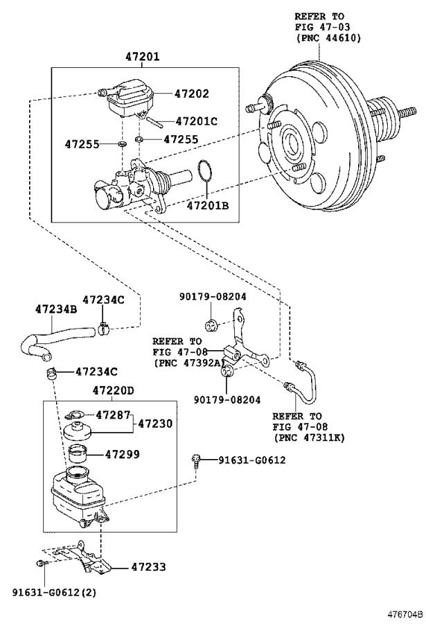 2013 Lexus RX 450h Brake Master Cylinder - 472010E060 - Genuine Lexus Part