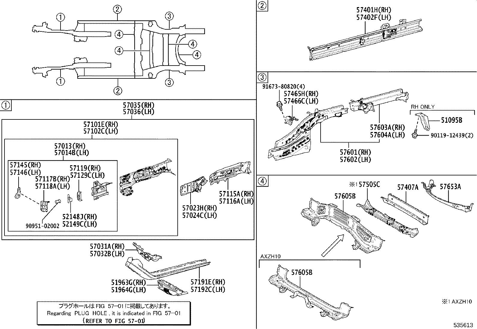 2006 Lexus Bracket sub-assembly, body mounting, no. 2 right. Interior ...