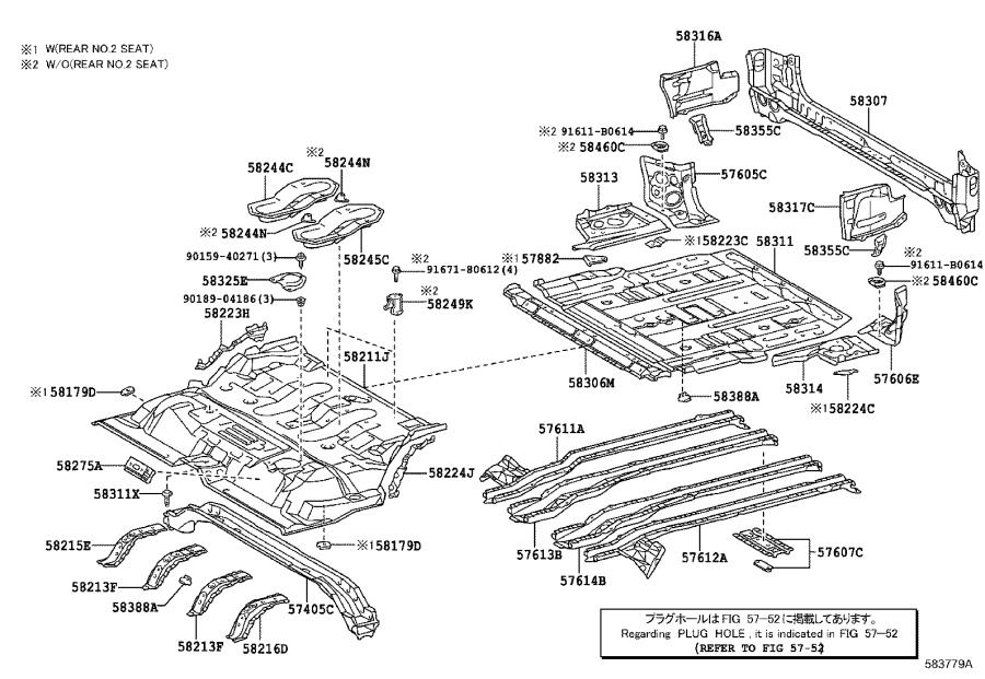 2019 Lexus GX 460 Luxury Floor Pan Reinforcement (Right). Interior ...