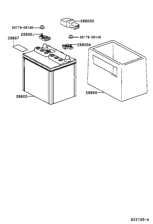 9098206060 - Terminal, battery negative. Electrical, cable - Genuine