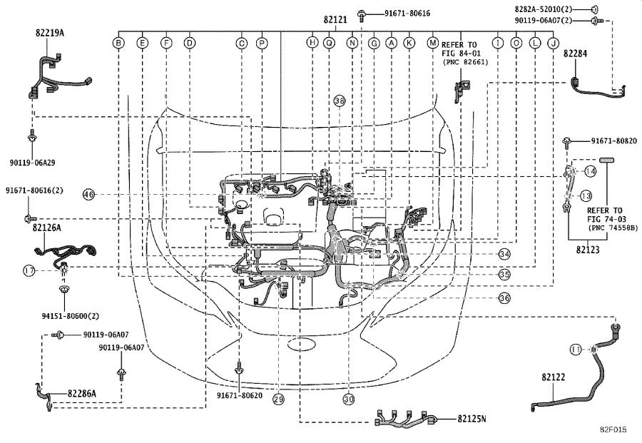 2022 Lexus ES 300h Parking Aid System Wiring Harness. ENGINE, ROOM ...