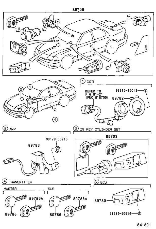 Theft sensor lexus