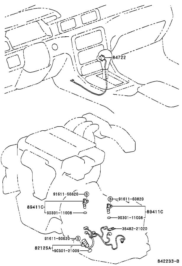 2021 Lexus ES 350 Vehicle Speed Sensor. SPEED; TRANSMISSION REVOLUTION ...