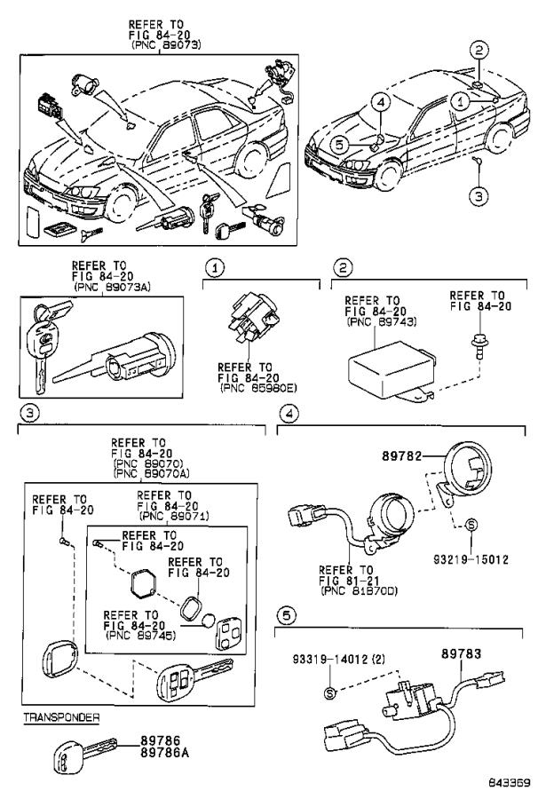 Theft sensor lexus