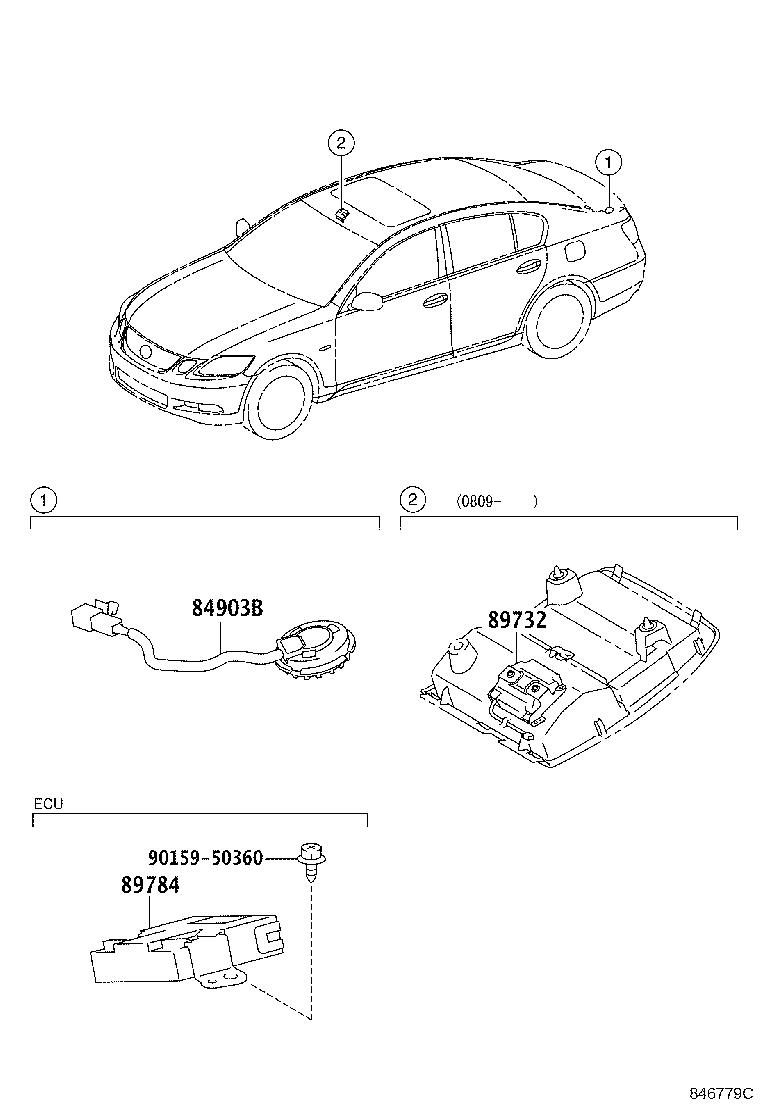 Theft sensor lexus