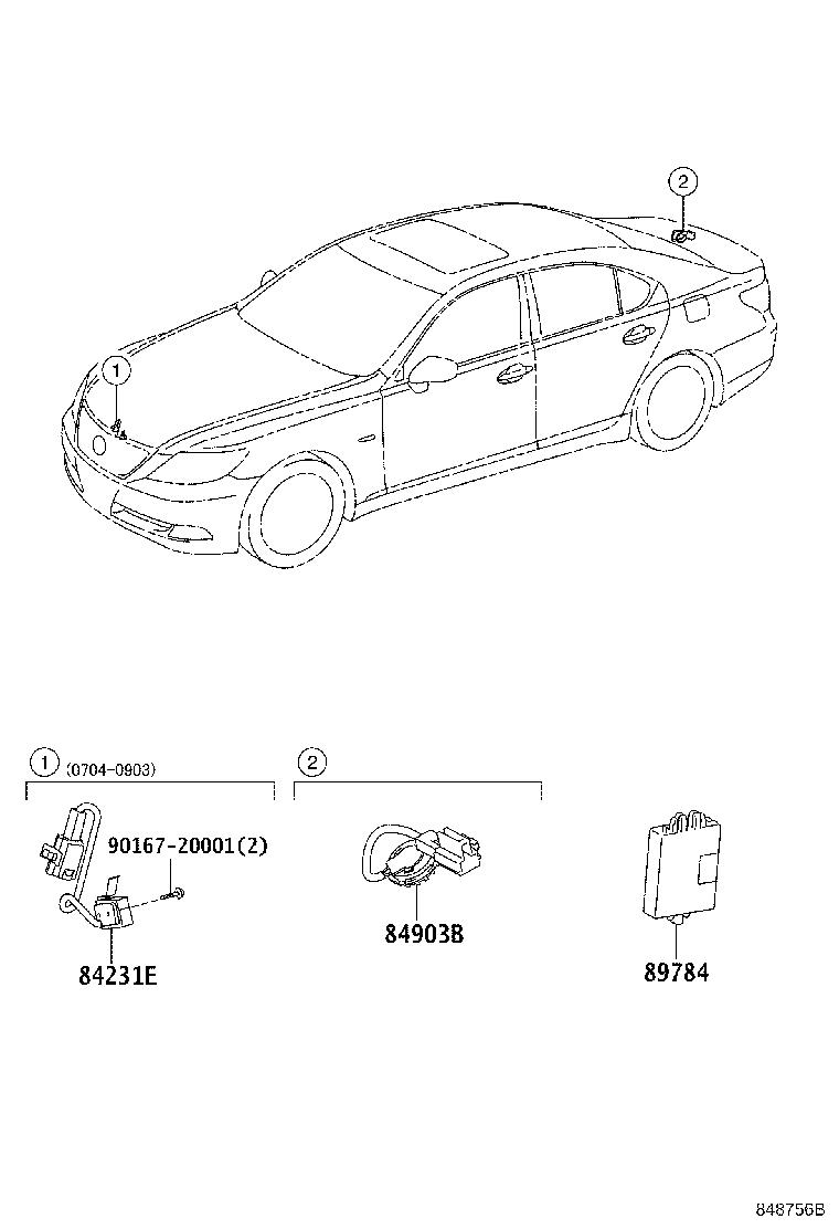 Theft sensor lexus