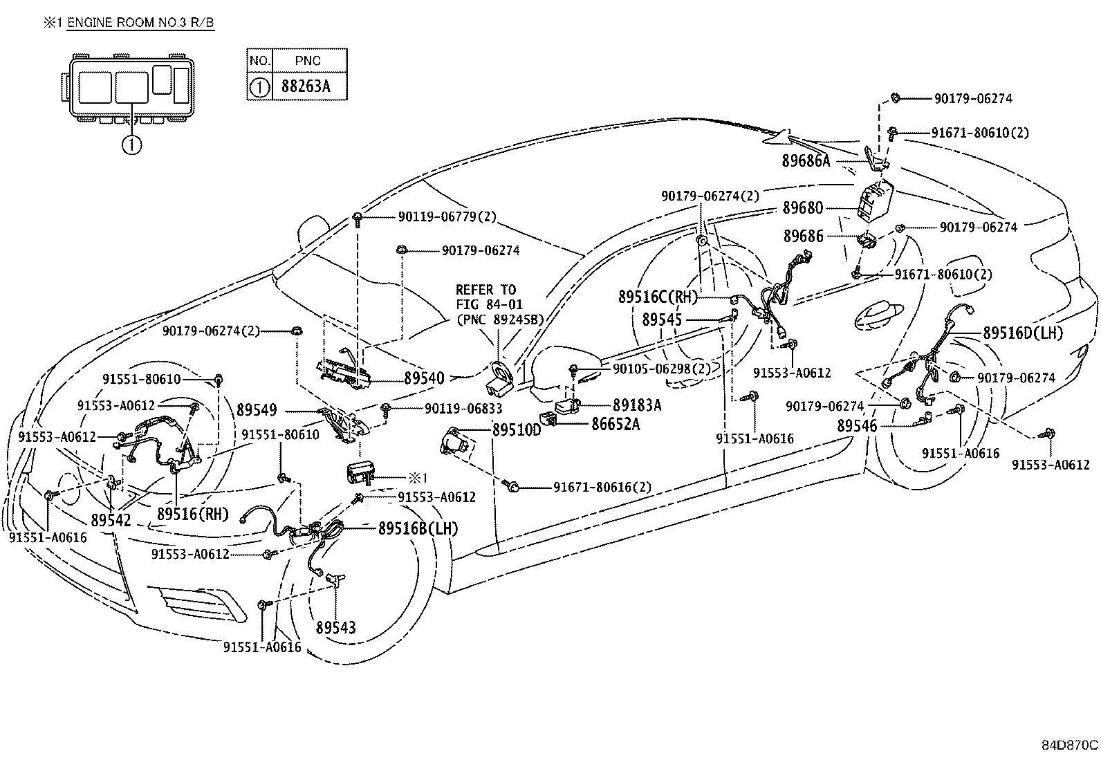 2006 Lexus RX 400h Abs wheel speed sensor (left, rear). Electrical