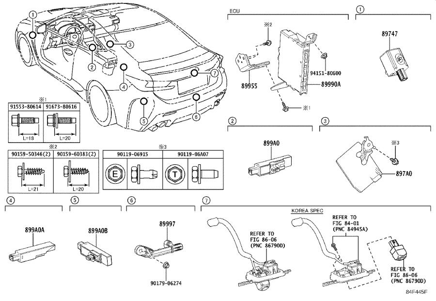 2009 Lexus GS 350 Buzzer. Power back door warning; wireless door lock ...