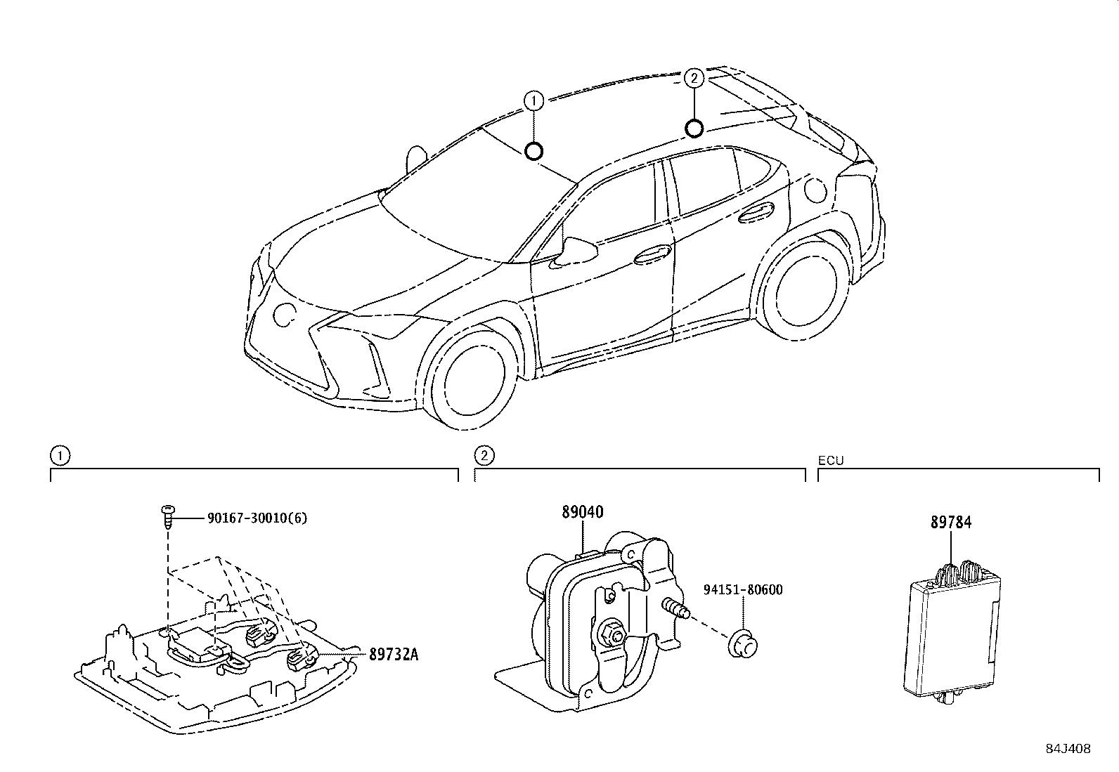 Theft sensor lexus