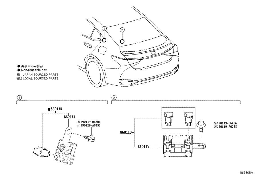 2022 Lexus Es 250 Base Radio Amplifier Audio Receiver Condenser 862800wc10 Genuine Lexus Part 