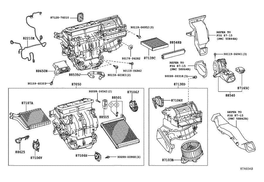 8710375021 - Motor Sub-assembly, Blower With Fan. Air, Conditioning ...