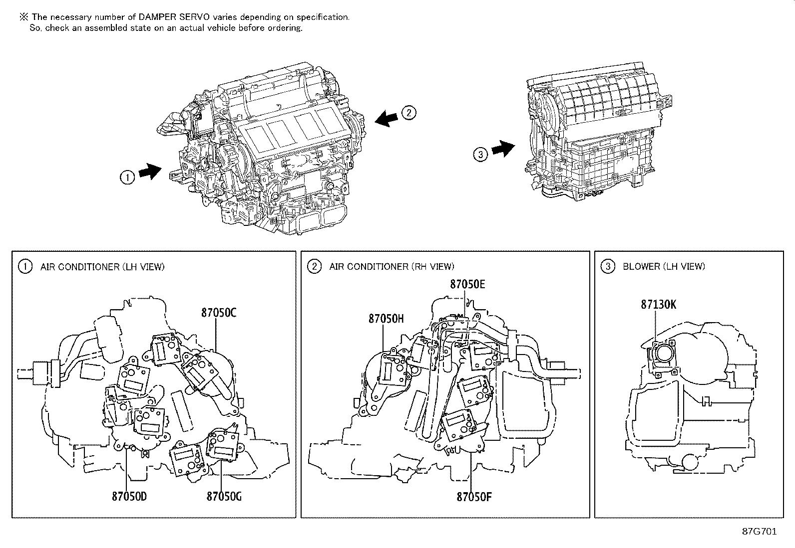 2021 lexus RX 350 Hvac air inlet door actuator. Air conditioner