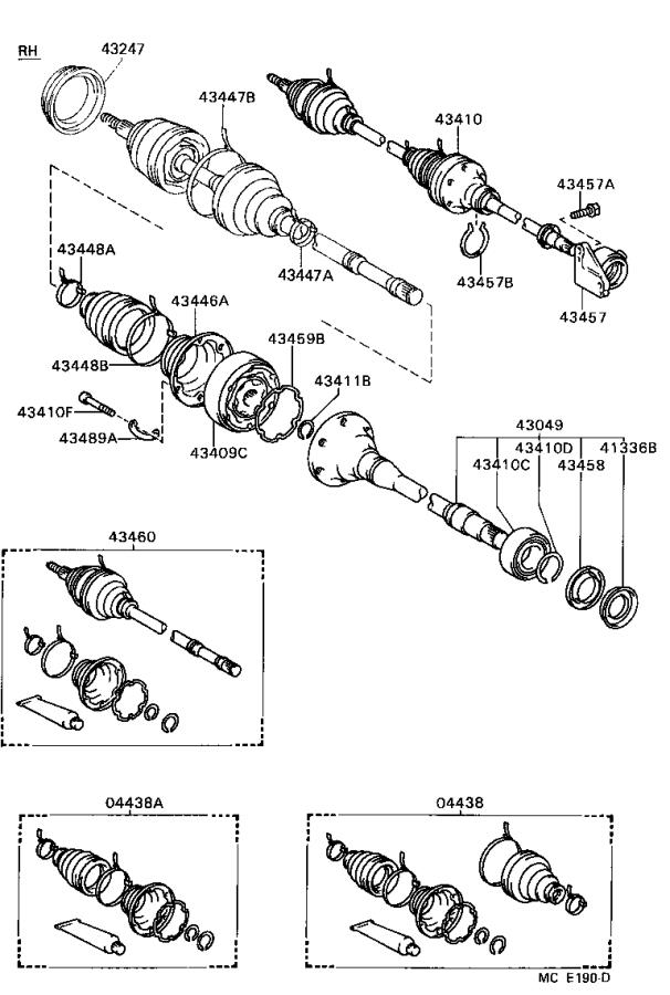 9008010086 - Powertrain Skid Plate Bolt (Front, Rear) - Genuine Lexus Part