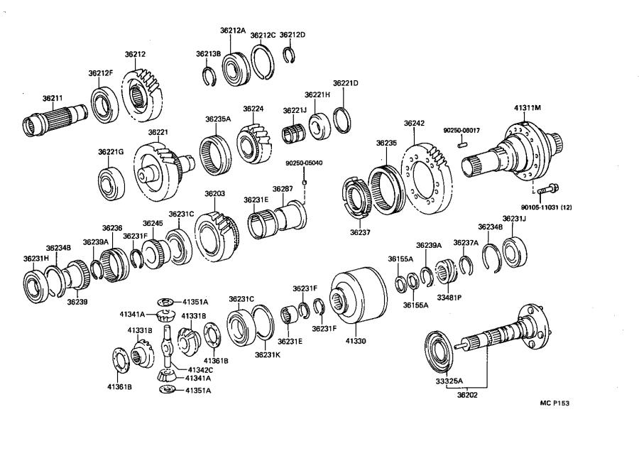 2021 Lexus RX 350 Ring; ring shaft snap - 9052184003 - Genuine Lexus Part