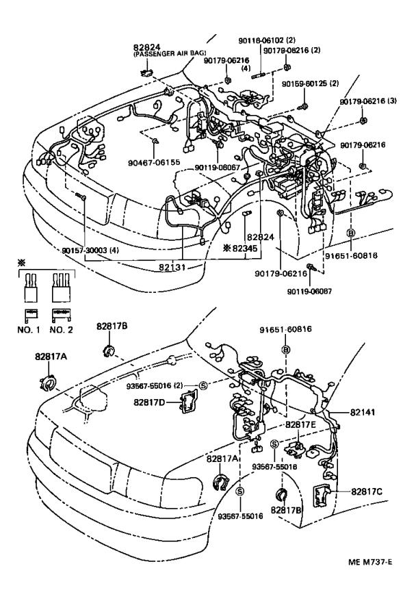 1990 Lexus LS 400 Fusible link. Term, grn, male, diode, trc - 9098208257 - Genuine Lexus Part