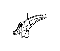 5373706040 Seal Front Fender Apron Left Genuine