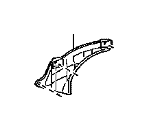 5373706040 Seal Front Fender Apron Left Genuine