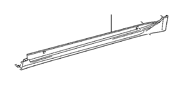 7585233913 Moulding Rocker Panel Left Side Interior