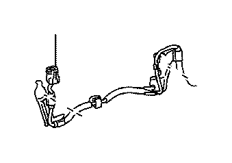 2019 Lexus Abs wheel speed sensor wiring harness (left, front). Skid