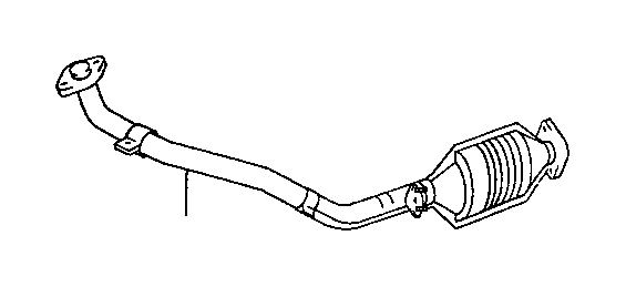 1997 Lexus Gasket, exhaust pipe. Front, engine ...